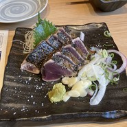 藁焼き鰹の塩たたき