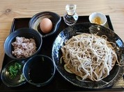 生田村そば、卵かけご飯