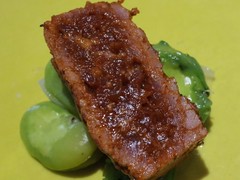 鴨肉チョリソー そら豆 葉玉ねぎ