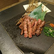 牛芯タンの炭火焼き