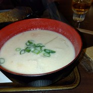老松自慢の酒粕たっぷりの粕汁