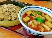 肉汁に蕎麦を付けて、、、旨い