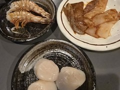 特製ヒレ・三種盛・エビ ホタテ イカ