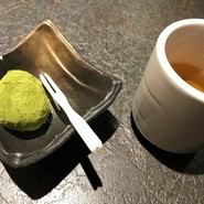 デザート付き♪伊達茶クリーム大福　粉茶が濃くて美味しい★