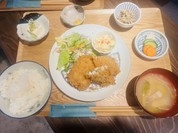 ランチ　コロッケとアジフライ盛り合わせ¥1320