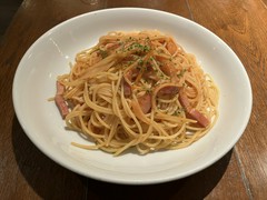 刻み野菜のナポリタン