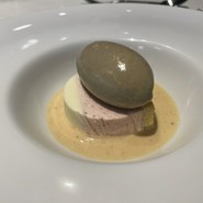 ほうじ茶アイスとケーキ