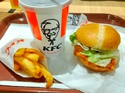 人気のチキンフィレバーガーセット