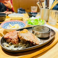 厚切りジンギスカン定食