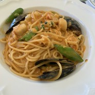 春のメニュー　魚介のマンハッタンクラムチャウダー