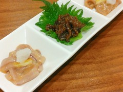 イカの塩辛３種盛