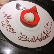 デザートプレート(記念日仕様)