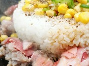 ビーフペッパーライスのアップ