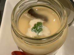 豆乳と湯葉の冷製茶碗蒸し