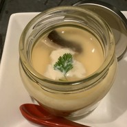 豆乳と湯葉の冷製茶碗蒸し