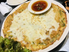 野菜チヂミ　チーズトッピング