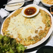野菜チヂミ　チーズトッピング