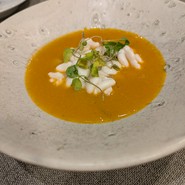 真鱈の特選白子にブイヤベースをかけて