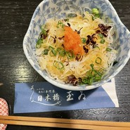 白焼のネギ和え