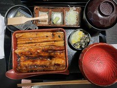 穴子の焼きと蒸し2種の箱