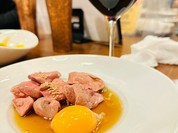 鶏フォアグラ 塩ユッケ