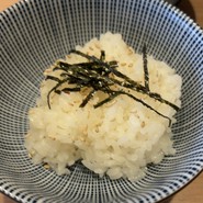 〆のお茶漬けのご飯！
