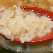 〆のお茶漬けで美味しくいただきました！