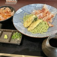 冷やしぶっかけ茶蕎麦膳