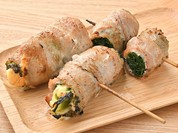 看板メニューの野菜巻き串