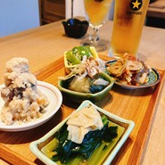 サングリアとおばんざい盛り合わせ