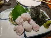 活〆ハモ（徳島）の湯引き