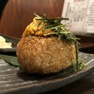 ウニの焼きおにぎり