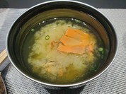 ウチワエビとオコゼの味噌汁