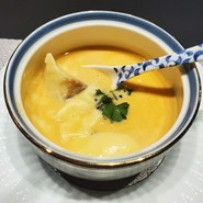 オマール海老の餡かけ海鮮茶碗蒸し