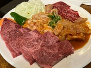 上焼肉盛り合せと上ミノ&テッチャン