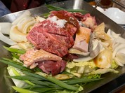 上鍋盛合せとホルモン鍋盛合せミックス