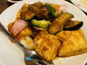 那須と豆腐の炒め