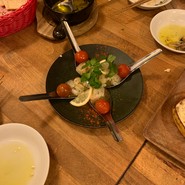 魚介のマリネのワンスプーン盛り