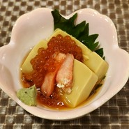 9/12お通し カニ味噌豆腐