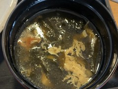 お出汁の効いたお味噌汁！