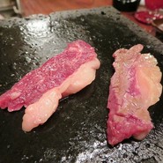 桜肉（ふたえご）石焼
