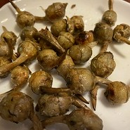 くわいの素揚げ500円。福山名物。冬季限定。おいしいですよ。