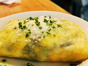 たっぷりほうれん草とチーズのあつあつクレープ包み焼き