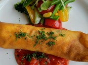 挽肉と野菜のカレー風味の春巻