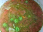 青じそ風味の野菜スープ