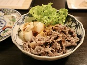 国産牛と有機幸水の胡麻ダレ冷しゃぶ