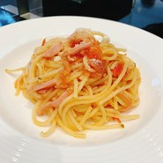 ベーコンとフレッシュトマトのスパゲッティ