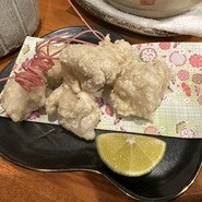 カスベの頬肉の唐揚げ