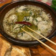 牡蠣のアヒージョ