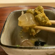 伊勢海老の肝和え